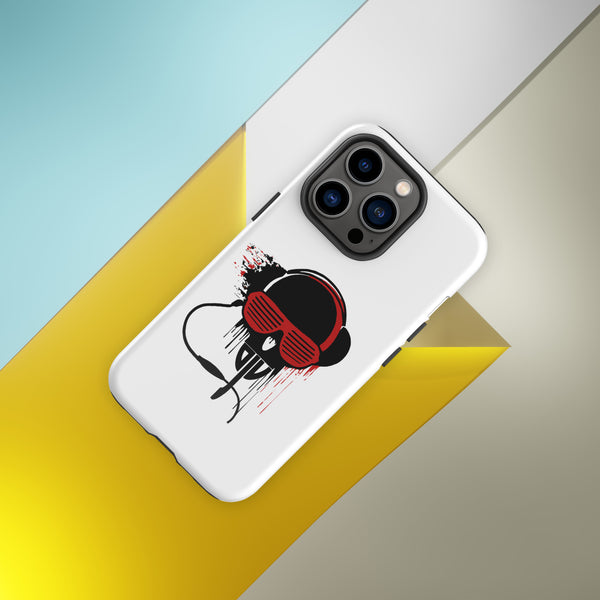 Tough Case for iPhone® - Black and Red DJV