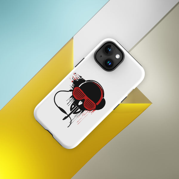 Tough Case for iPhone® - Black and Red DJV