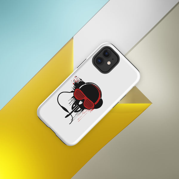 Tough Case for iPhone® - Black and Red DJV