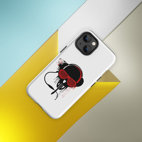 Tough Case for iPhone® - Black and Red DJV