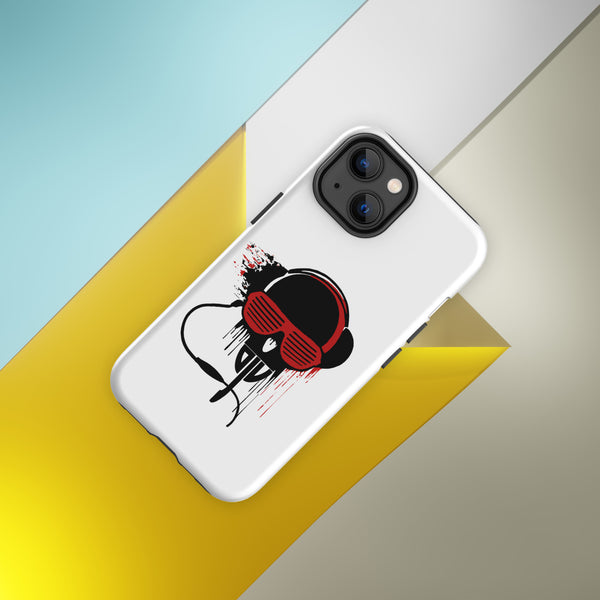 Tough Case for iPhone® - Black and Red DJV