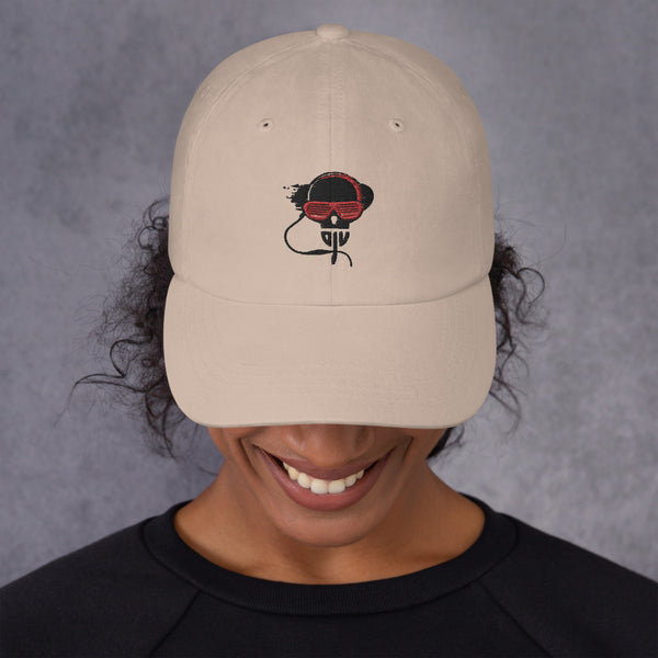 Dad Hat Black and  Red DJV