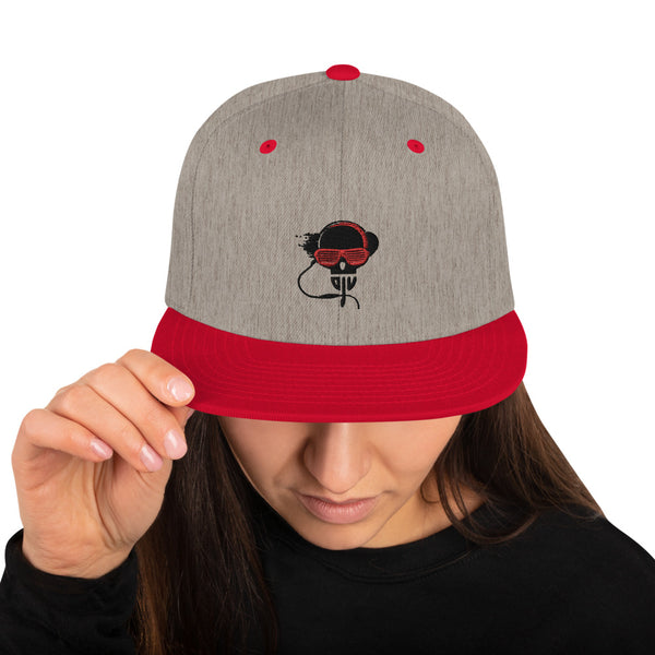 Snapback Hat Black and Red DJV