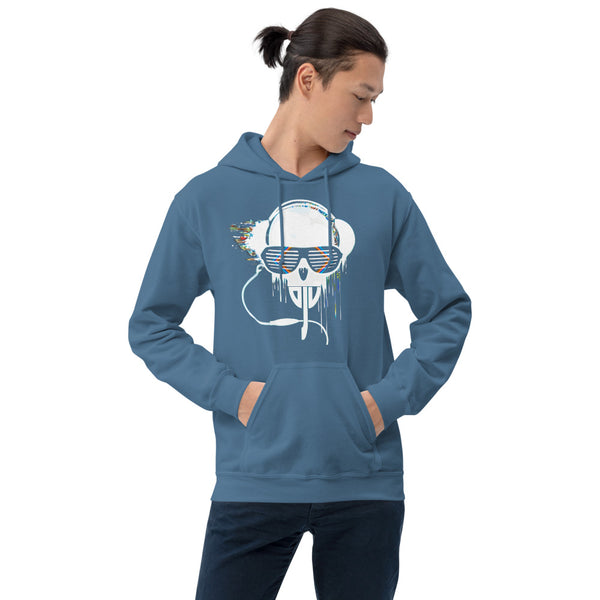 Unisex Hoodie White Rave DJV