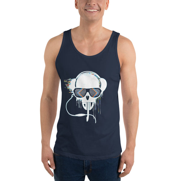 Unisex Tank Top White Rave DJV