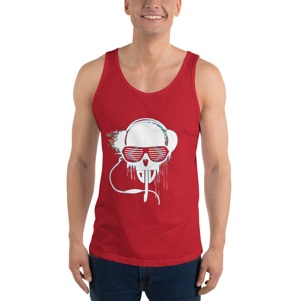 Unisex Tank Top White Rave DJV