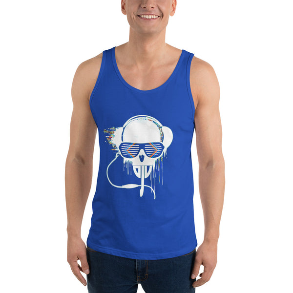 Unisex Tank Top White Rave DJV