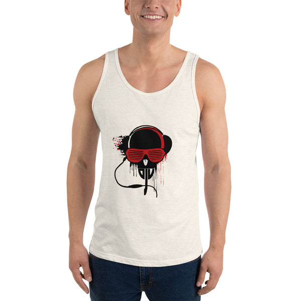 Unisex Tank Top Black and Red DJV